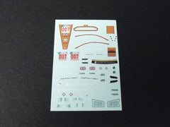 1/64 / HO Aston Martin DBR9 GT3 slot car decals.