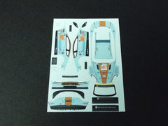 1/64 / HO Aston Martin DBR9 GT3 slot car decals.