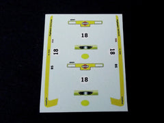 1/64 / HO Datsun 510 #18 slot car decals.