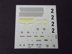 1/64 / HO Ferrari 312 PB Andretti, 1972 slot car decals.