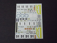 1/64 / HO Ferrari 312 PBs slot car decals.