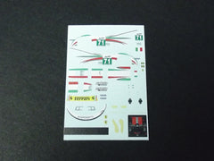 1/64 / HO Ferrari 458 Kaspersky #71 2012 slot car decals.