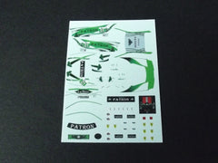 1/64 / HO Ferrari 458 Patron #01 ALMS 2011 slot car decals.