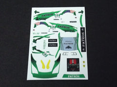 1/64 / HO Ferrari 458 GT2 slot car decals.