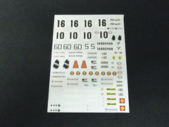 1/64 / HO Ferrari 512M slot car decals.