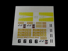 1/64 / HO Ferrari 512M Sunoco slot car decals.