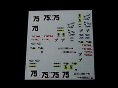 1/64 / HO Ferrari Daytona slot car decals.