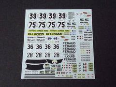 1/64 / HO Ferrari Daytona slot car decals.