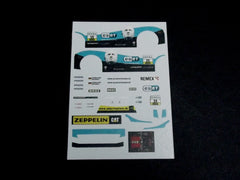 1/64 / HO Ferrari 458 GT2 slot car decals. 