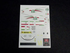 1/64 / HO Ferrari 458 GT2 Decals.