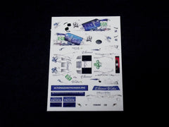 1/64 / HO Ferrari 458 GT2 slot car decals.