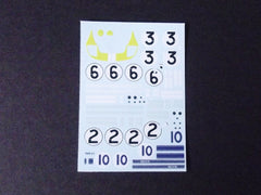 1/64 / HO Ford GT40 slot car decals.