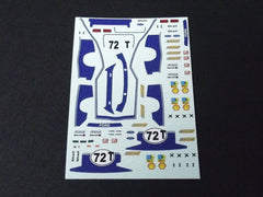 1/64 / HO Ford Capri slot car decals.