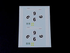 1/64 HO Ford GT40 slot car decals.