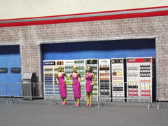 1/64 / HO slot car figures.