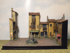 1/72 WW 2 diorama kit, "Italian Village Square".