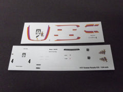 1/64 / HO Kremer Vaillant Porsche slot car decals.