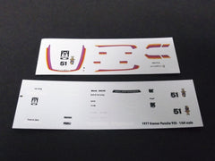 1/64 / HO Kremer Vaillant Porsche slot car decals.