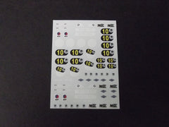 1/64 / HO Matra 650 slot car decals.