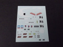 1/64 / HO Matra 650 slot car decals.