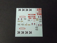 1/64 / HO Matra 650 slot car decals.