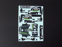 1/64 / HO Mercedes AMG GT3 slot car decals.