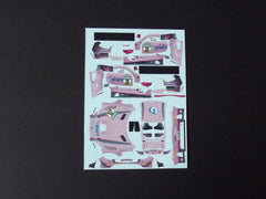 1/64 / HO Mercedes AMG GT3 slot car decals.