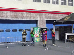 1/64 / HO slot car figures.