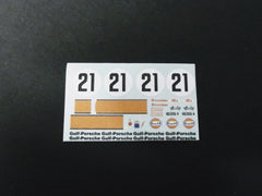 Porsche 917 Gulf sponsor #21 decals.