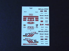 1/64 / HO Porsche 962 slot car decals.