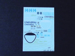 1/64 / HO Porsche 962 slot car decals.