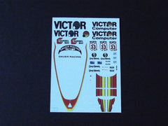 1/64 / HO Porsche 962 slot car decals.