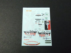 1/64 / HO Porsche 911/993 GT2 slot car decals.