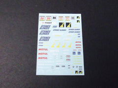 1/64 / HO Porsche 911/993 GT2 slot car decals.