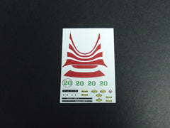 1/64 / HO Porsche 908/3 slot car decals.
