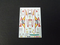 1/64 / HO Porsche 911 Tour De France, 1970 slot car decals.