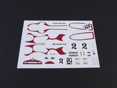 1/64 / HO slot car decals,Porsche 917 yellow psychedelic stripes.