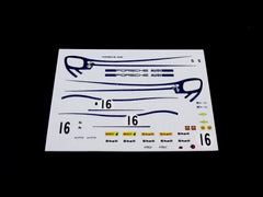 1/64 / HO slot car decals,Porsche 917 Salzburg blue stripes car.