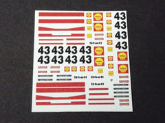 1/64 / HO Porsche 917 Shell Sponsor slot car decals.