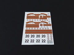 1/64 / HO slot car decals,Porsche 917 Steve McQueen Decals.