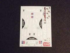 1/64 / HO slot car decals,Porsche 962 Coca Cola sponsor.