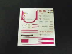 1/64 / HO Porsche 911/997 GT2 slot car decals.