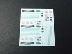 1/64 / HO Porsche 911/997 GT3 slot car decals.