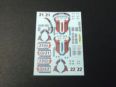 1/64 / HO Porsche 911/934 Turbo RSR slot car decals.