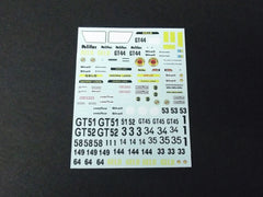 Patto's 1/64 / HO Porsche 911 RSR Gelo Sponsor Decals