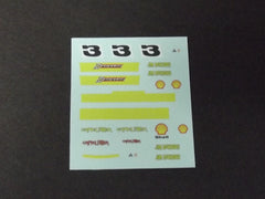 1/64 / HO Porsche 911 Turbo RSR slot car decals.