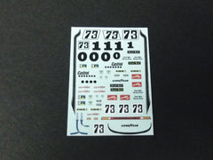 1/64 / HO Porsche 911/934/935 slot car decals.