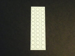 1/64 / HO slot car decals, White Roundels W/Black Rim.