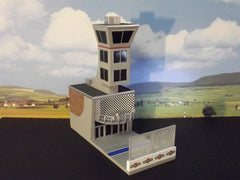 HO T-Jet slot car Control Tower building kit.