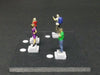 1/64 / HO slot car layout figures.